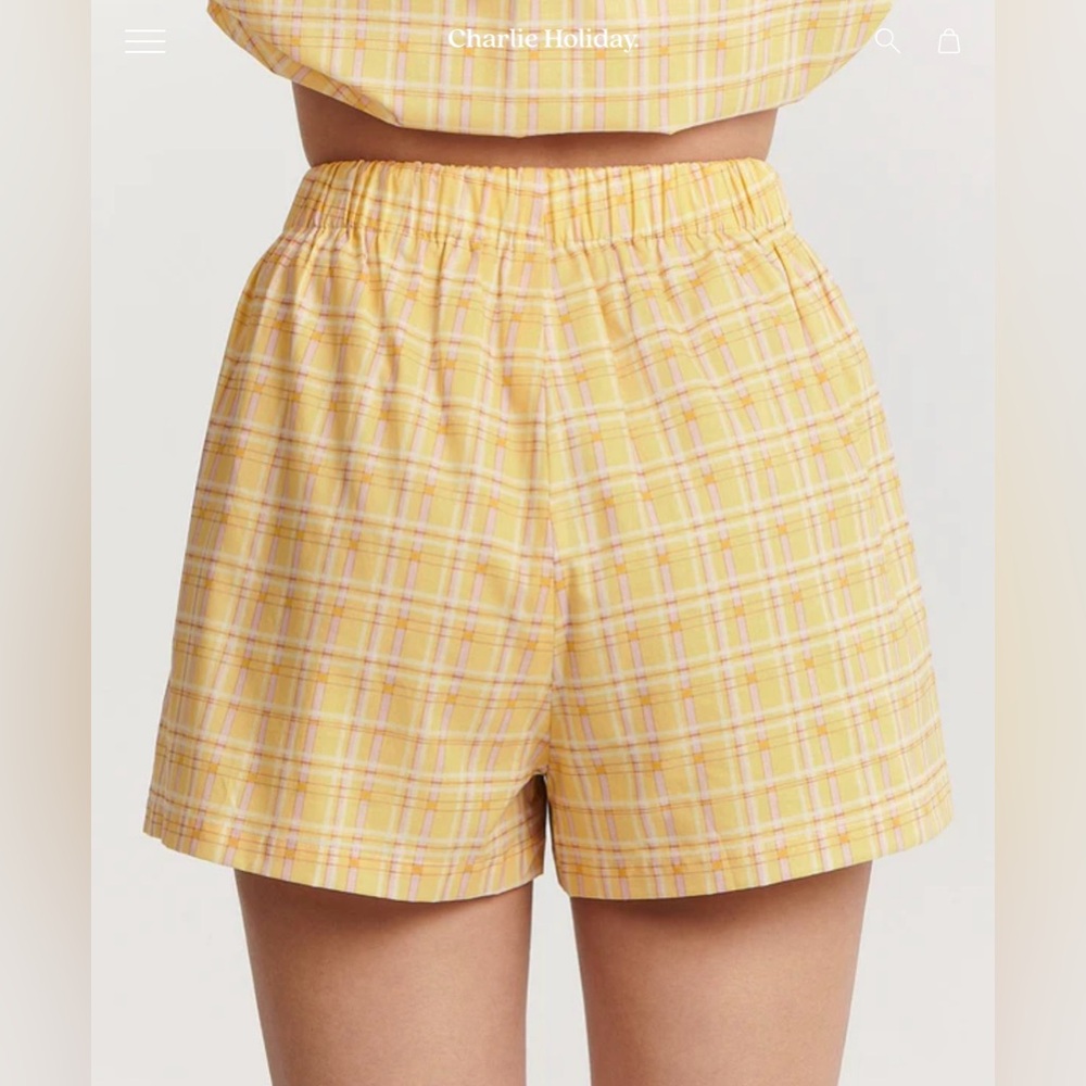 Charlie Holiday/Anthropologie‎ Lounge Shirt/Short Set - Picture 3 of 6